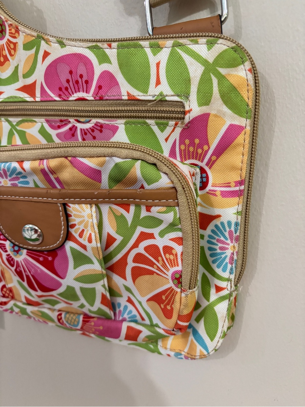 Lily Bloom Multicolor Floral Crossbody Shoulder Bag Perfect for Summer - Picture 12 of 12